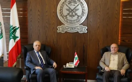 وزير الدفاع إلتقى رئيس الإتحاد العمالي العام