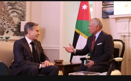 بلينكن والعاهل الأردني يؤكدان على أهمية حفظ أمن سوريا