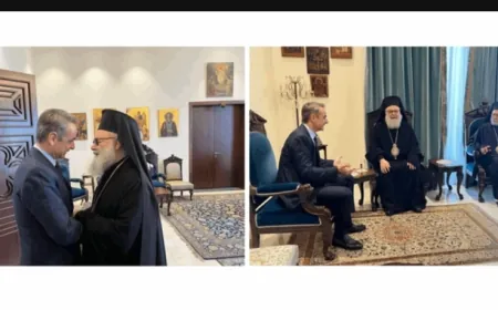 رئيس الوزراء اليونانيّ في دار مطرانية بيروت للروم الأرثوذكس