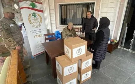 الجيش وزع حصصًا غذائية على العائدين إلى بلداتهم في الجنوب