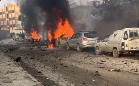 قتيلان و4 جرحى وفق حصيلة أولية لانفجار سيارة في ‎منبج بسوريا