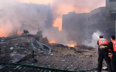 استشهاد خمسة عاملين في قناة تلفزيونية في غارة اسرائيلية في غزة