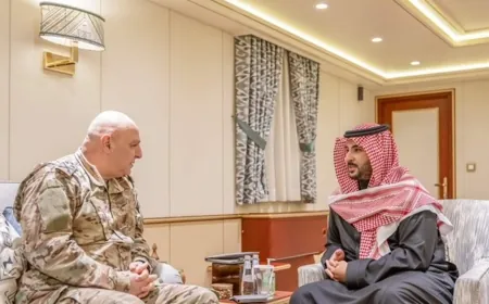 قائد الجيش التقى وزير الدفاع السعودي
