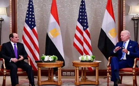 السيسي وبايدن يبحثان جهود الوساطة لوقف إطلاق النار في غزة