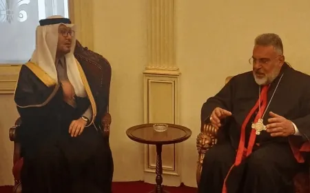 السفير السعودي من المطرانية المارونية في طرابلس: نأمل عودة لبنان إلى دوره الريادي