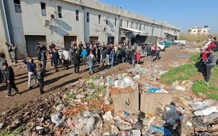 كارثة سوق خضار عكار: النفايات تغرق المكان!