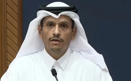 رئيس وزراء قطر يعقد مؤتمرا صحفيا في الدوحة بعد قليل حول اتفاق غزة