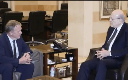 ميقاتي إستقبل وزيري خارجيتي إسبانيا والدانمارك