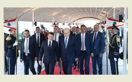 ماكرون وصل الى بيروت