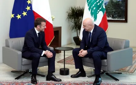 عون للرئيس الفرنسي : أتمنى أنْ تشهدوا للعالم بأنّ ثقةَ اللبنانيين ببلدِهم ودولتِهم قد عادت