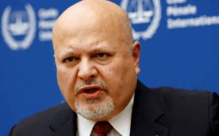 المدعي العام للمحكمة الجنائية الدولية كريم خان يلتقي أحمد الشرع