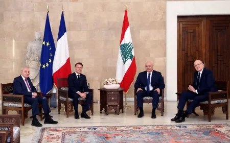 الرئيس عون للرئيس الفرنسي: للايعاز الى شركة توتال بالعودة لمواصلة عمليات التنقيب عن النفط في البلوكات النفطية البحرية