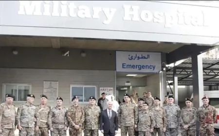احتفال في المستشفى العسكري