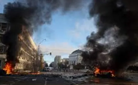 مقتل ثلاثة أشخاص وسط كييف في هجوم شنته روسيا