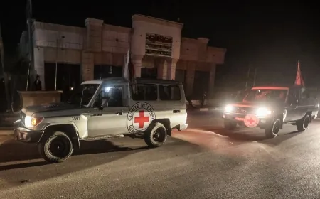 وصول حافلات إدارة السجون الإسرائيلية التي تقل الأسرى الفلسطينيين من القدس إلى معتقل المسكوبية