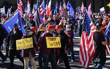 آلاف من مؤيدي ترامب يتجمعون في واشنطن لحضور احتفال النصر