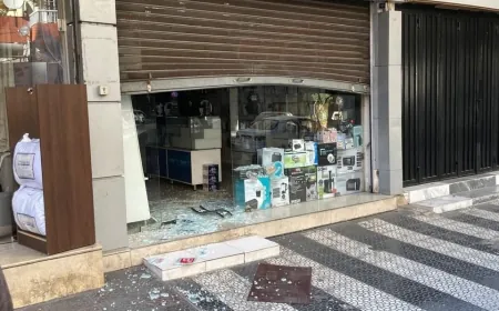 سرقة محل هواتف في شارع نديم الجسر