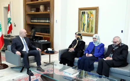 الرئيس عون استقبل السيدة رباب الصدر مع وفد من عائلة الإمام الصدر