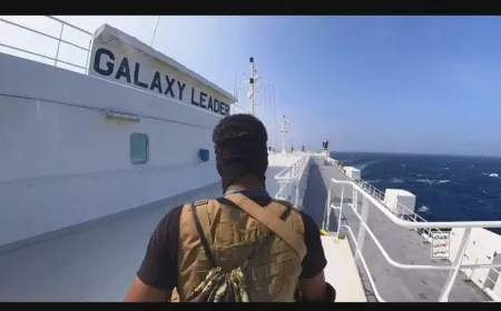 الحوثيون يعلنون الإفراج عن طاقم سفينة "غالاكسي ليدر" في إطار هدنة غزة