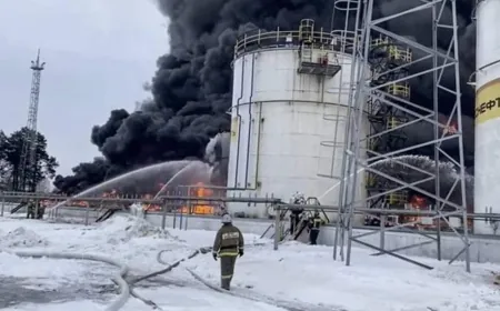 كييف تعلن قصف مصفاة للنفط جنوب العاصمة الروسية