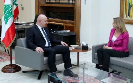 الرئيس ⁧‫عون‬⁩ استقبل سفيرة ⁧‫الولايات_المتحدة_الاميركية‬⁩ في لبنان ⁧‫ليزا_جونسون‬⁩