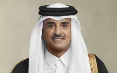 ‏إعلام سوري: أمير ‎قطر يصل إلى مطار ‎دمشق