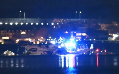 العثور على الصندوقين الأسودين للطائرة التي تحطمت في واشنطن