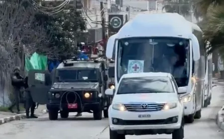 وصول حافلة الأسرى المحررين إلى رام الله