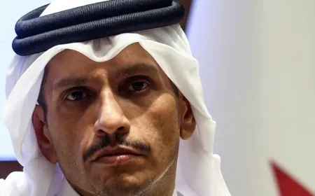 رئيس الوزراء وزير الخارجية القطري:  ‏شددنا على أهمية رفع العقوبات عن سوريا