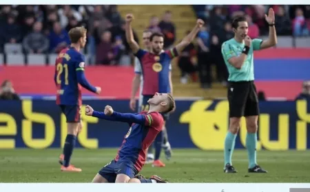 ليفاندوفسكي يهدي برشلونة الفوز على ألافيس في الدوري الإسباني