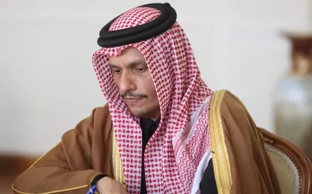 رئيس وزراء قطر في بيروت: الإعمار والوساطة مع سوريا