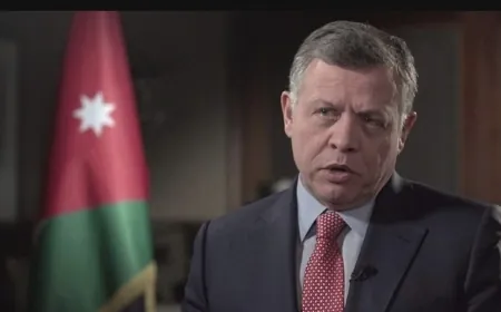 العاهل الأردني سيبحث مع ترامب "سلاما عادلا" يضمن حقوق الفلسطينيين ويوفر الأمن للإسرائيليين