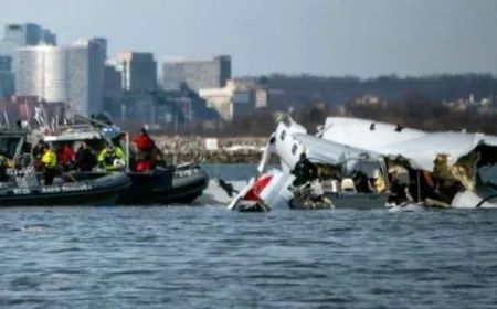 العثور على جثث ضحايا طائرة واشنطن