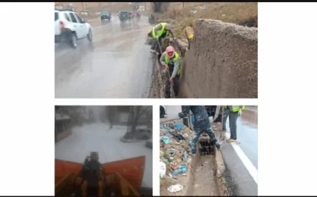 حمية أعطى توجيهاته إلى ورش متعهدي وزارة الأشغال ولمراكز جرف الثلوج