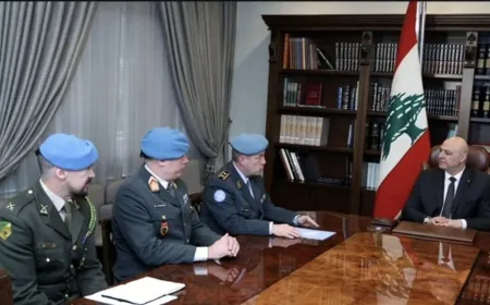الرئيس عون استقبل رئيس أركان هيئة الأمم المتحدة لمراقبة الهدنة... وهذا ما شدد عليه