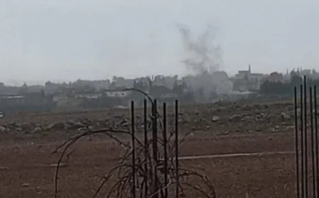 سقوط صاروخ على بلدة القصر جراء معارك حاويك قرب الحدود السورية