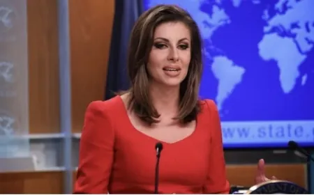 وصول نائبة المبعوث الأميركي الى الشرق الاوسط مورغان اورتاغوس الى عين التينة للقاء رئيس مجلس النواب نبيه بري