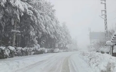 بسبب تراكم الثلوج... إليكم الطرقات الجبلية المقطوعة