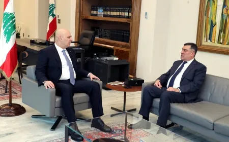 أوضاع شركة طيران الشرق الأوسط عرضها الرئيس عون مع رئيس مجلس ادارة الشركة ومديرها العام محمد الحوت