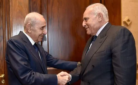 بري تابع الأوضاع العامة مع المبعوث الخاص للرئيس الجزائري
