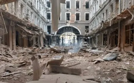 هجمات روسية أشعلت حريقا في كييف