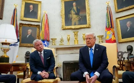 ترمب يتعهد بإدارة جيدة لغزة... وملك الأردن يعد بخطة عربية للقطاع