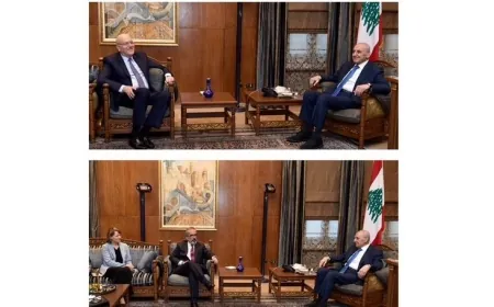 بري تابع تطورات الأوضاع خلال لقائه الرئيس ميقاتي ووزير خارجية البرتغال