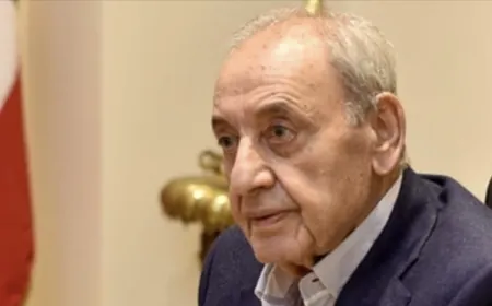 رئيس مجلس النواب استقبل رئيس لجنة مراقبة تنفيذ وقف النار
