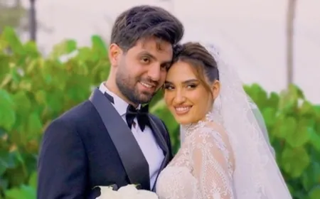 في عيد الحب.. غيث مروان يهدي زوجته 20 ألف وردة