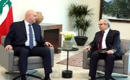 اجتماع بين رئيس الجمهورية العماد جوزاف عون ورئيس الحكومة نواف سلام في قصر بعبدا