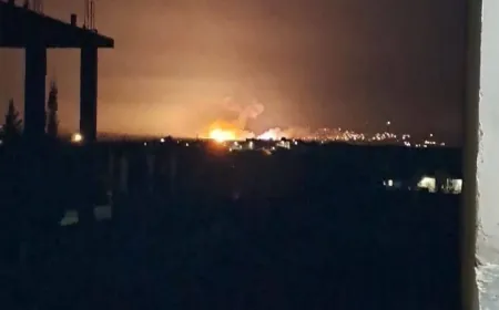 غارة اسرائيلية على حربتا البقاعية