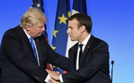 الرئاسة الفرنسية: اتصال هاتفي بين ماكرون وترامب