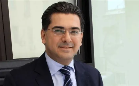 وزير الإعلام بول مرقص، في إعلان البيان الوزاري