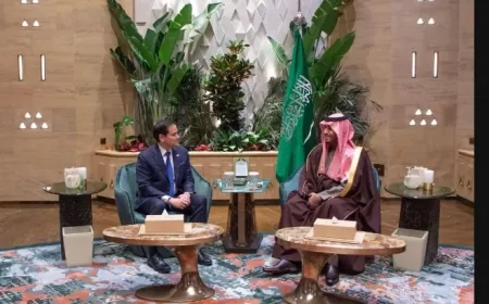 ولي العهد السعودي استقبل وزير الخارجية الأميركي... وهذا ما جرى بحثه
